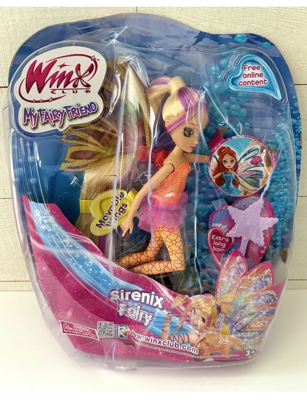 Sirenix My Fairy Friend Stella Doll with Movable Wings Winx Club BOX DAMAGE